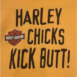 Harley Chicks Kick Butt! (Almost) Vintage T-shirt